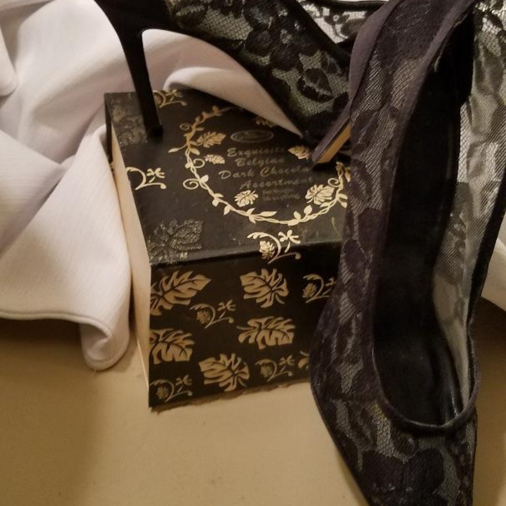 Vintage black lace